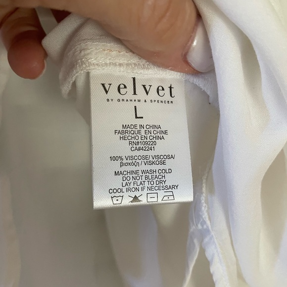 Velvet and Graham White Peasant Blouse - Picture 5 of 5